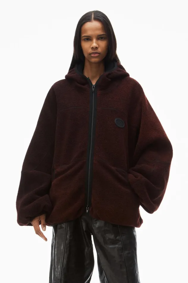 Alexander Wang UnisexWomenMen Oversize ZipUp Hoodie In Cotton