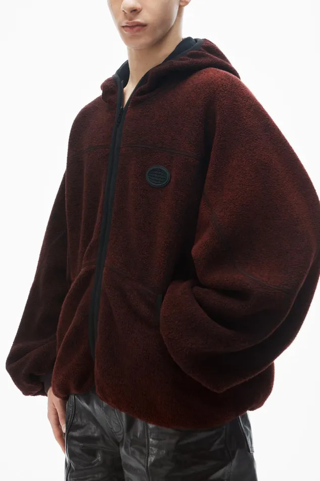 Alexander Wang UnisexWomenMen Oversize ZipUp Hoodie In Cotton