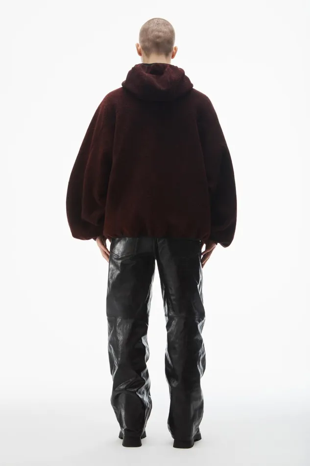 Alexander Wang UnisexWomenMen Oversize ZipUp Hoodie In Cotton
