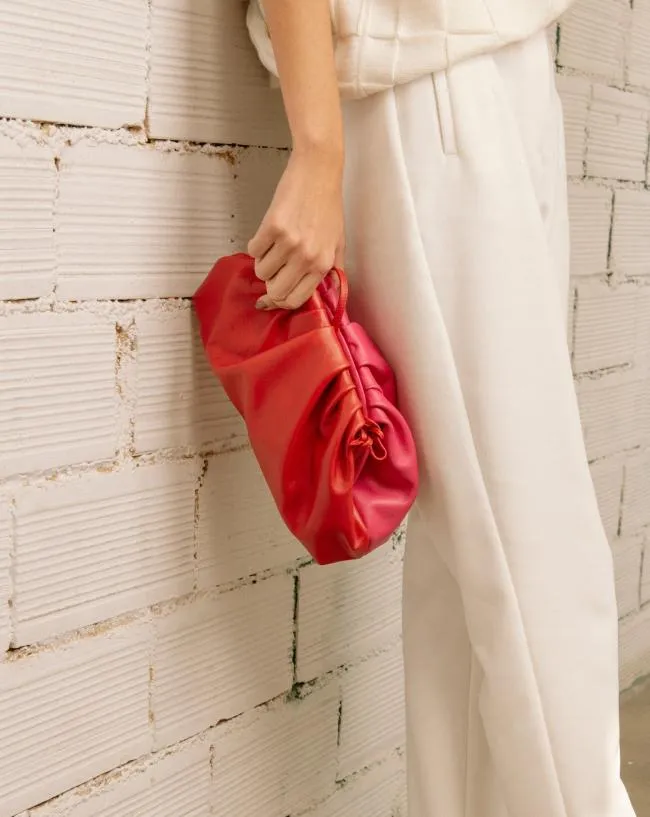 ALOHAS Bags The D 8211 Red And Pink Leather Handbag 8211 Women