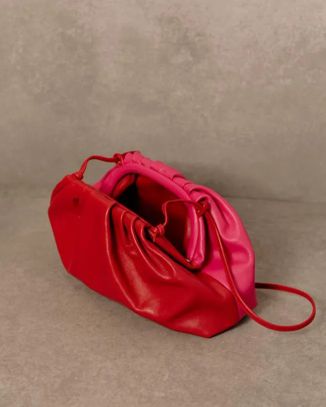ALOHAS Bags The D 8211 Red And Pink Leather Handbag 8211 Women