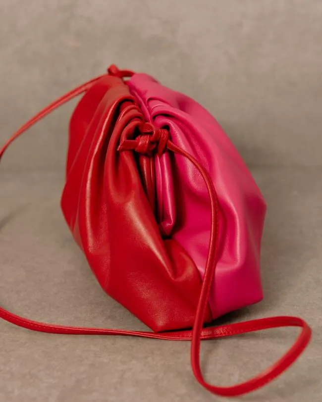 ALOHAS Bags The D 8211 Red And Pink Leather Handbag 8211 Women