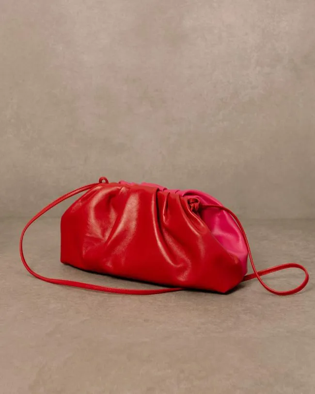 ALOHAS Bags The D 8211 Red And Pink Leather Handbag 8211 Women