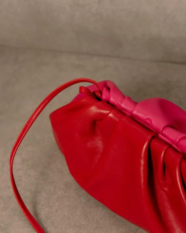 ALOHAS Bags The D 8211 Red And Pink Leather Handbag 8211 Women
