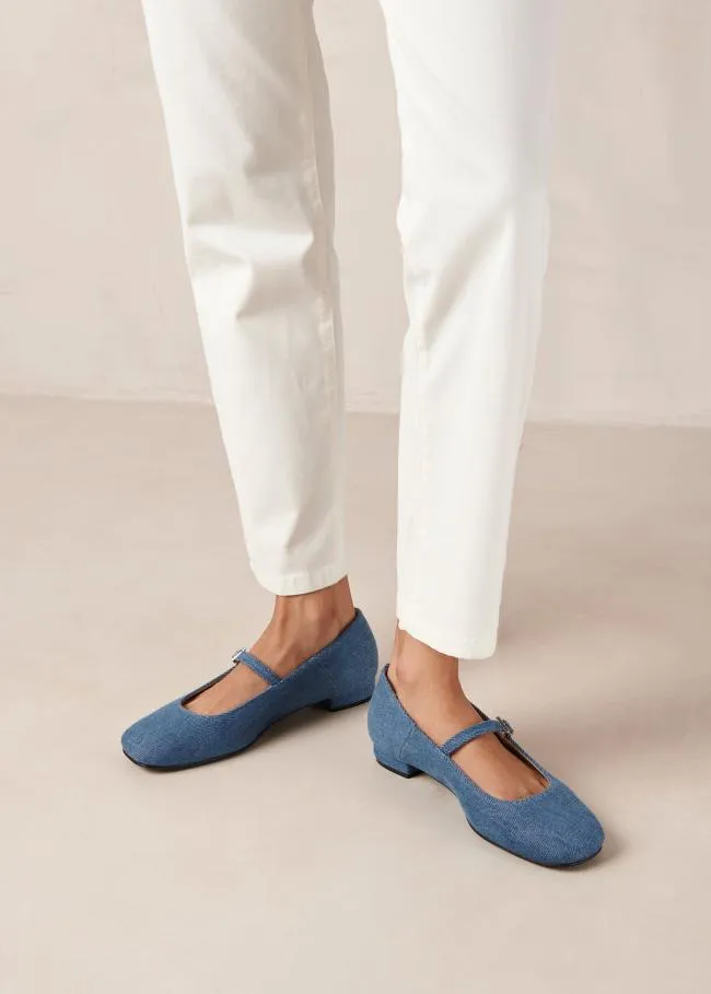 ALOHAS Ballet Flats Por Do Sol 8211 Blue Denim Ballet Pumps 8211 Women