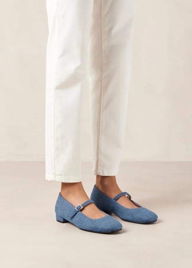 ALOHAS Ballet Flats Por Do Sol 8211 Blue Denim Ballet Pumps 8211 Women