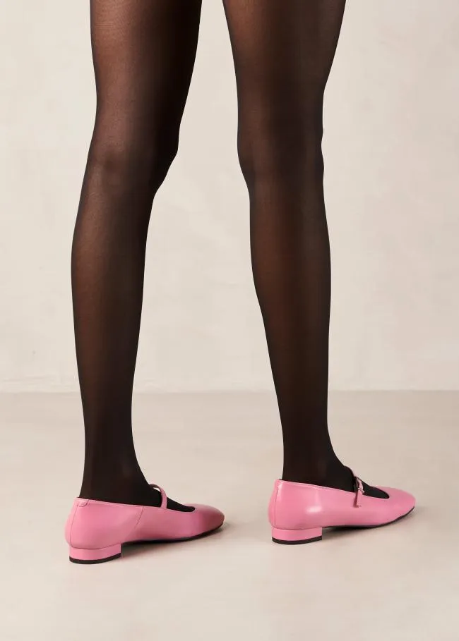 ALOHAS Ballet Flats Por Do Sol 8211 Pink Leather Ballet Pumps 8211 Women