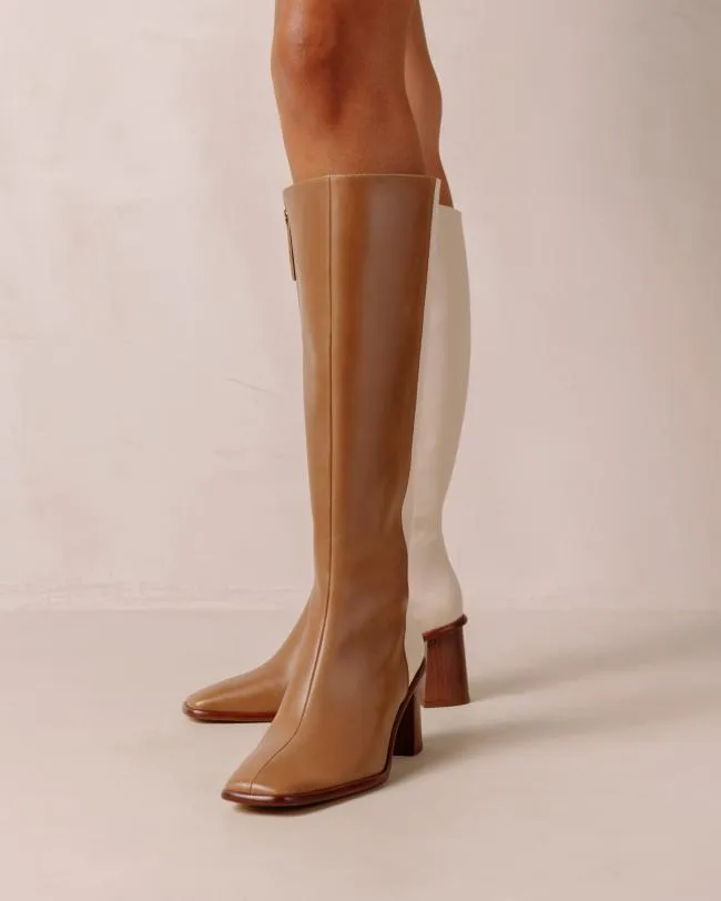 ALOHAS Boots East Camel Cream 8211 Women