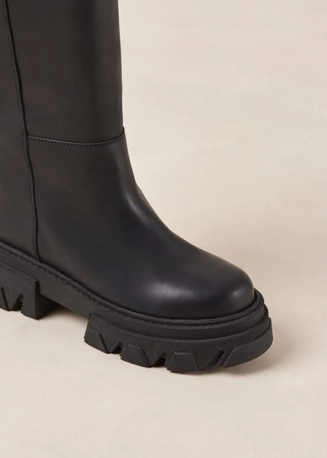 ALOHAS Boots Katiuska 8211 Black Leather Boots 8211 Women