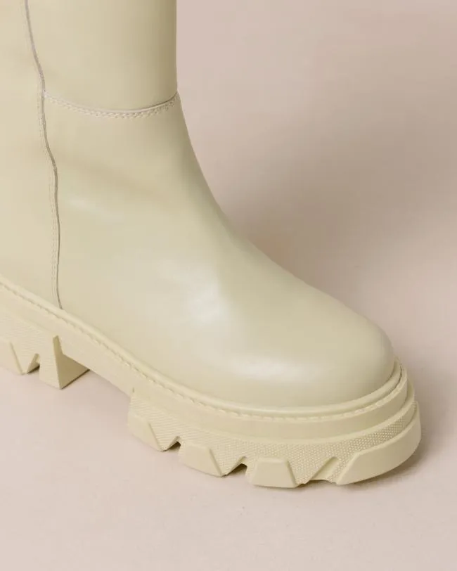 ALOHAS Boots Katiuska 8211 Light Green Leather Boots 8211 Women