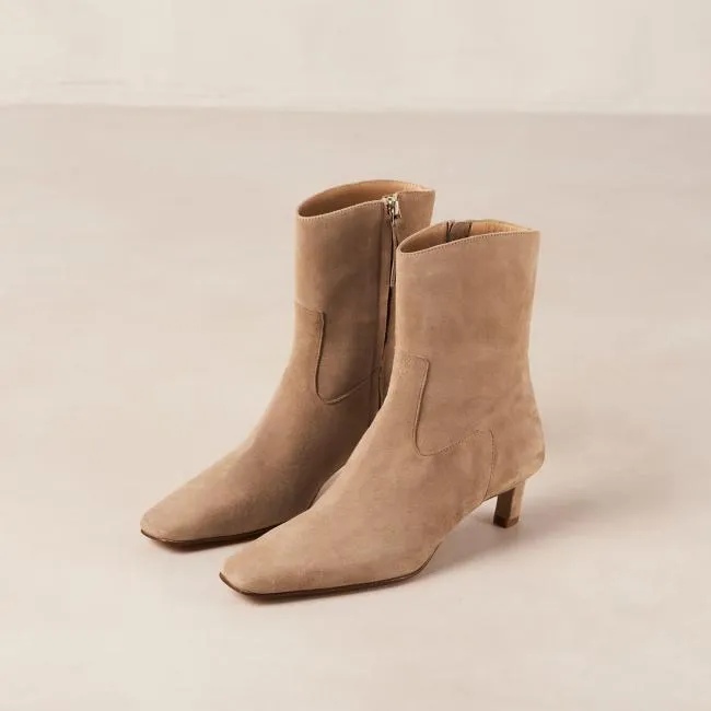 ALOHAS Boots Nash 8211 Beige Heeled Ankle Boots 8211 Women