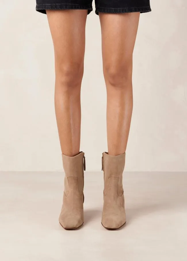 ALOHAS Boots Nash 8211 Beige Heeled Ankle Boots 8211 Women