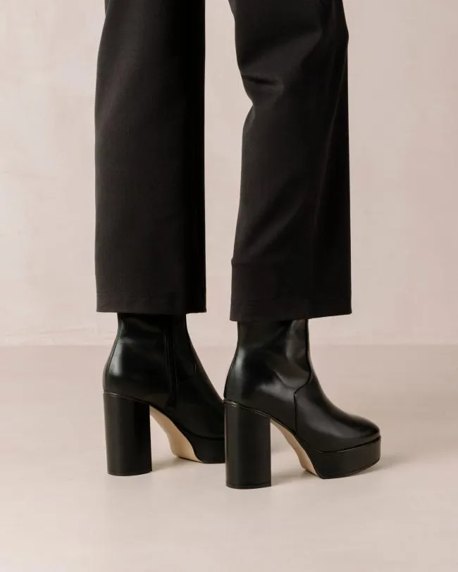 ALOHAS Boots Thunder 8211 Black Leather Boots 8211 Women