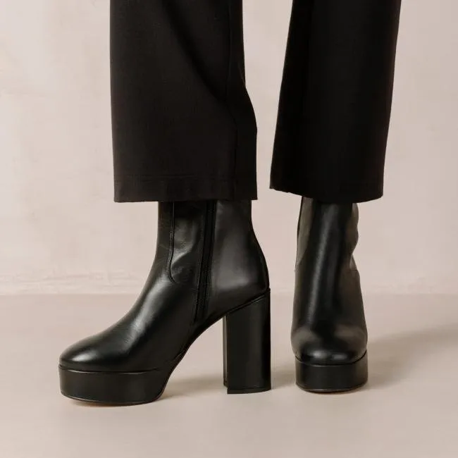 ALOHAS Boots Thunder 8211 Black Leather Boots 8211 Women