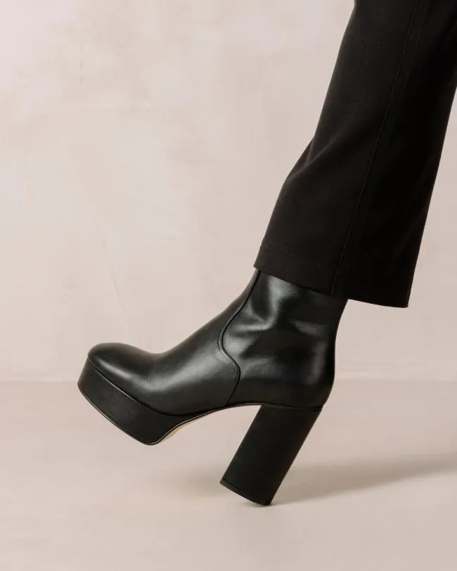 ALOHAS Boots Thunder 8211 Black Leather Boots 8211 Women