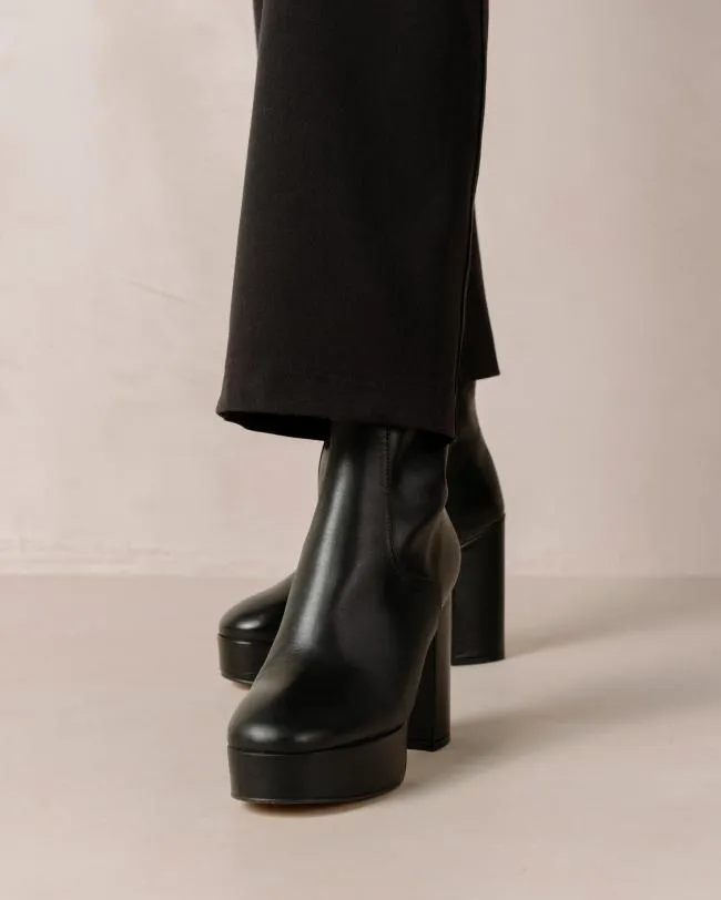 ALOHAS Boots Thunder 8211 Black Leather Boots 8211 Women