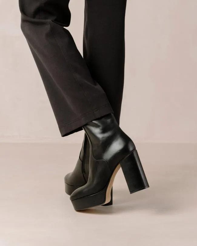 ALOHAS Boots Thunder 8211 Black Leather Boots 8211 Women