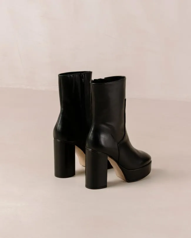 ALOHAS Boots Thunder 8211 Black Leather Boots 8211 Women