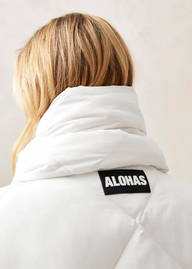 ALOHAS Coats Colorado 8211 White Padded Coat 8211 Women