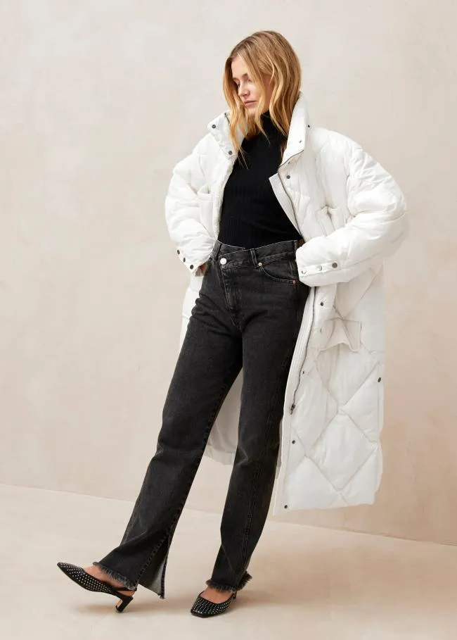 ALOHAS Coats Colorado 8211 White Padded Coat 8211 Women