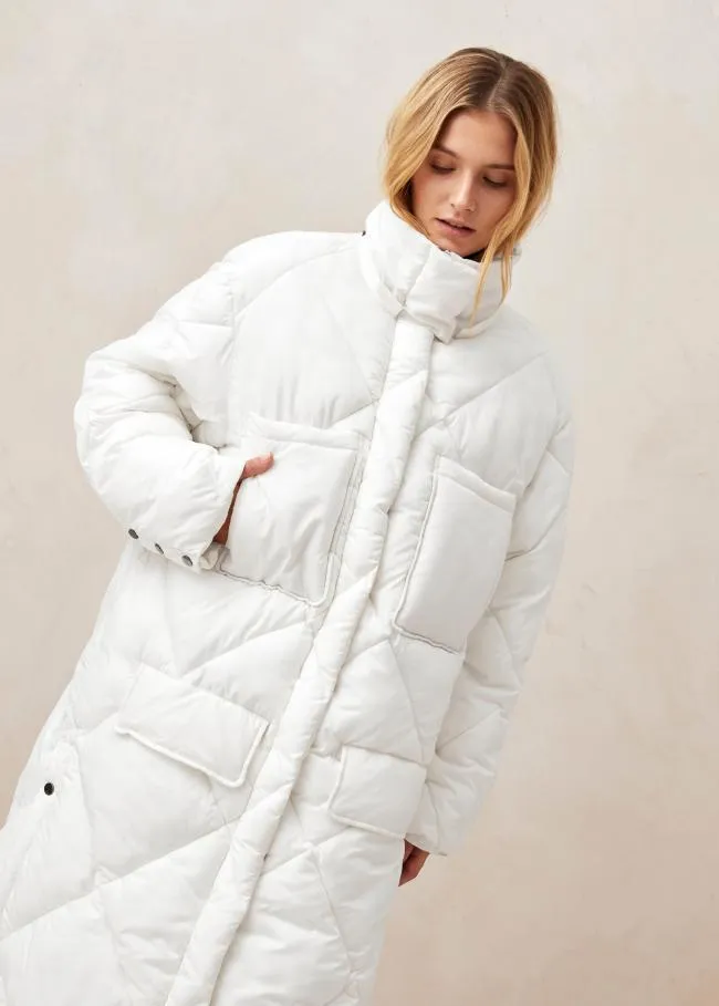 ALOHAS Coats Colorado 8211 White Padded Coat 8211 Women