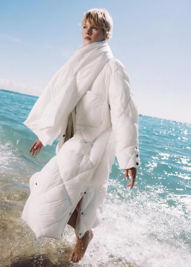 ALOHAS Coats Colorado 8211 White Padded Coat 8211 Women