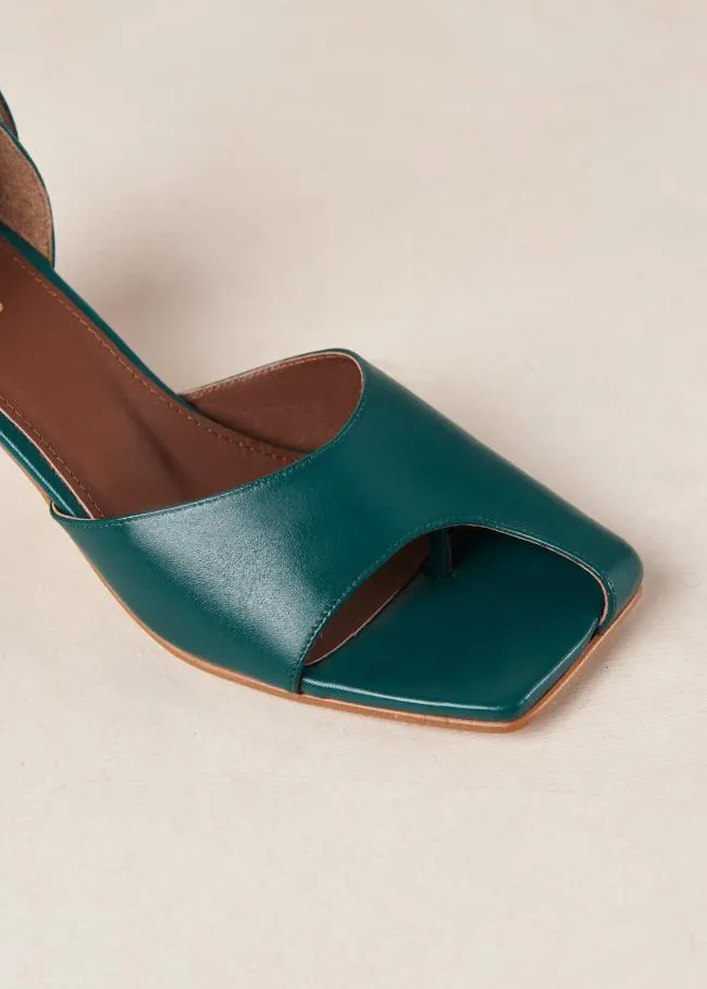 ALOHAS Heels Cliff 8211 Green Leather Pumps 8211 Women