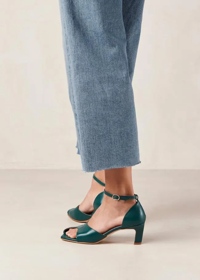 ALOHAS Heels Cliff 8211 Green Leather Pumps 8211 Women