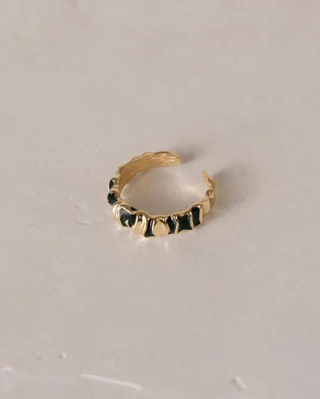 ALOHAS Jewelry Wistful 8211 Gold And Black Ring 8211 Women