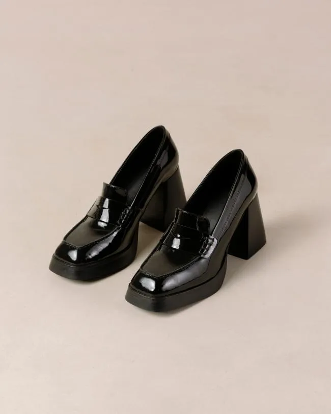 ALOHAS Loafers Take Off 8211 Black Leather Loafers 8211 Women