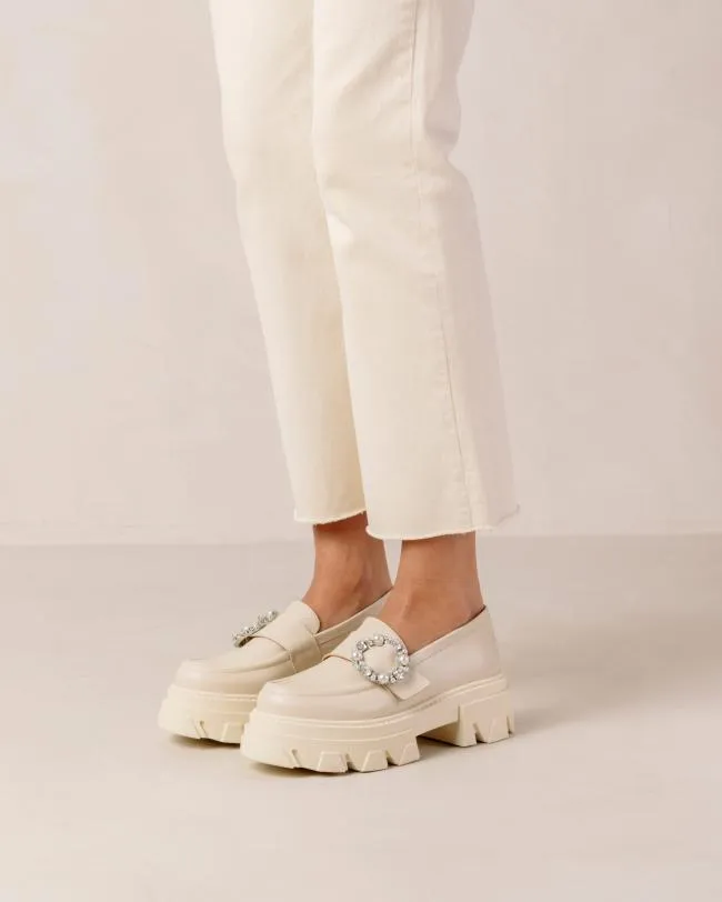 ALOHAS Loafers Trailblazer Crystal 8211 Cream Cream Leather Loafers 8211 Women