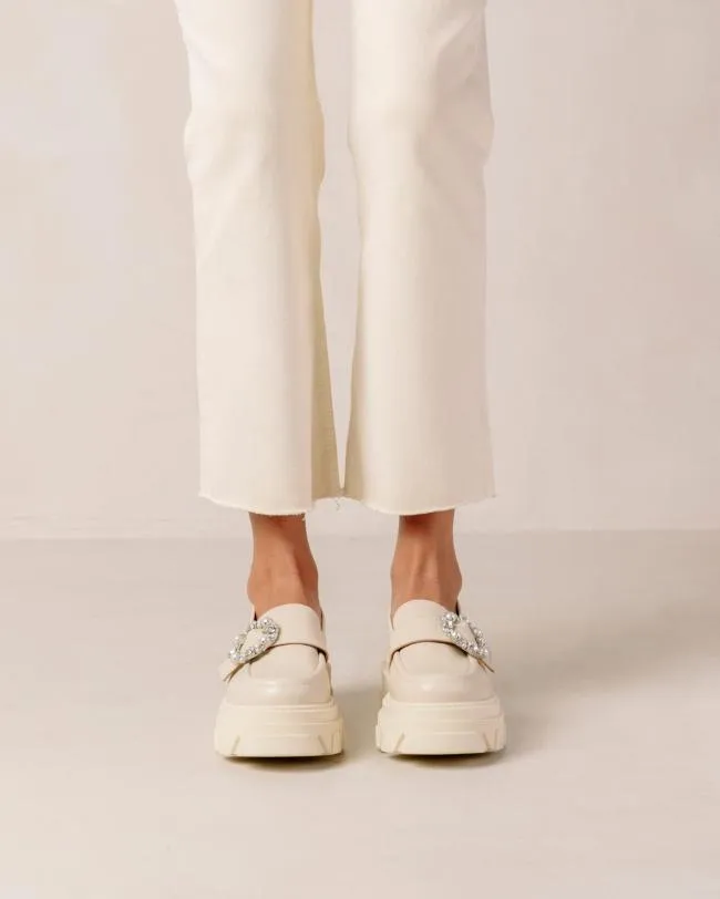 ALOHAS Loafers Trailblazer Crystal 8211 Cream Cream Leather Loafers 8211 Women