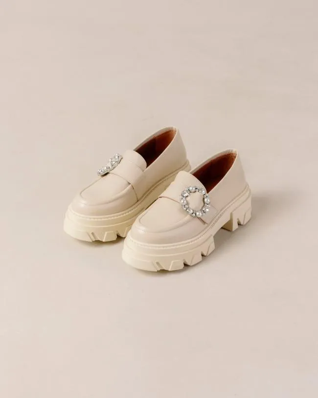 ALOHAS Loafers Trailblazer Crystal 8211 Cream Cream Leather Loafers 8211 Women