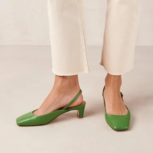 ALOHAS Pumps Lindy 8211 Bright Green Leather Pumps 8211 Women