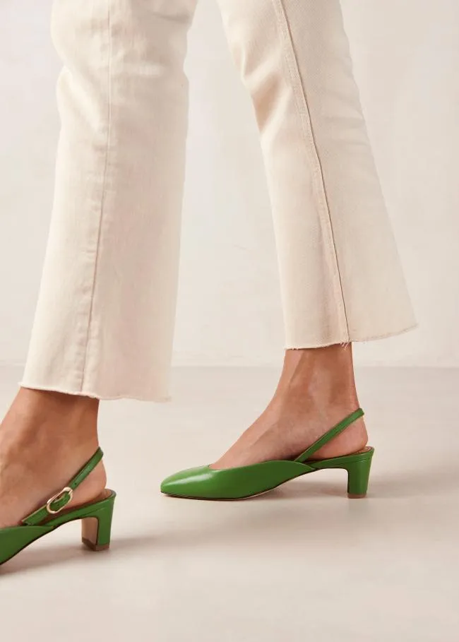 ALOHAS Pumps Lindy 8211 Bright Green Leather Pumps 8211 Women