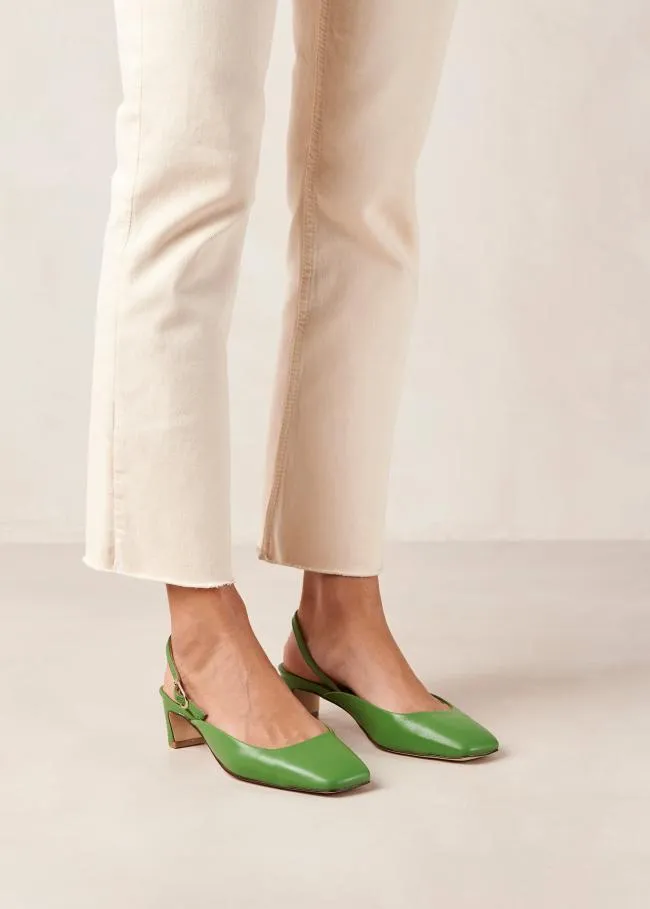 ALOHAS Pumps Lindy 8211 Bright Green Leather Pumps 8211 Women