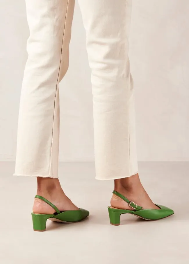 ALOHAS Pumps Lindy 8211 Bright Green Leather Pumps 8211 Women