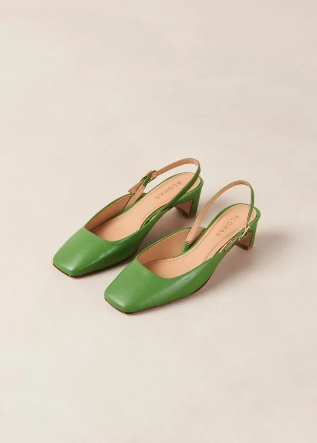 ALOHAS Pumps Lindy 8211 Bright Green Leather Pumps 8211 Women