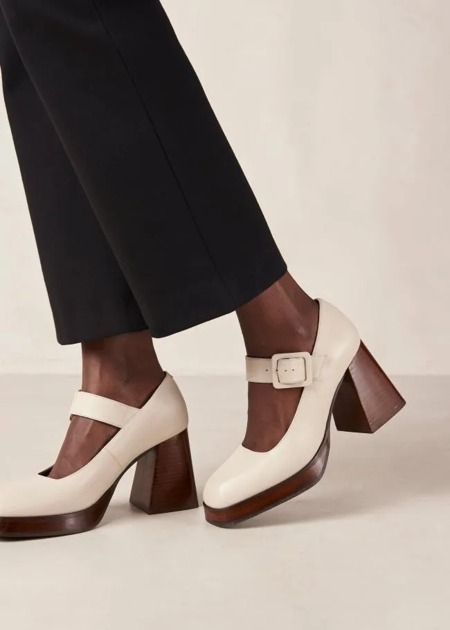 ALOHAS Pumps Oregon 8211 Cream Leather Pumps 8211 Women