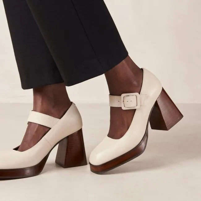 ALOHAS Pumps Oregon 8211 Cream Leather Pumps 8211 Women