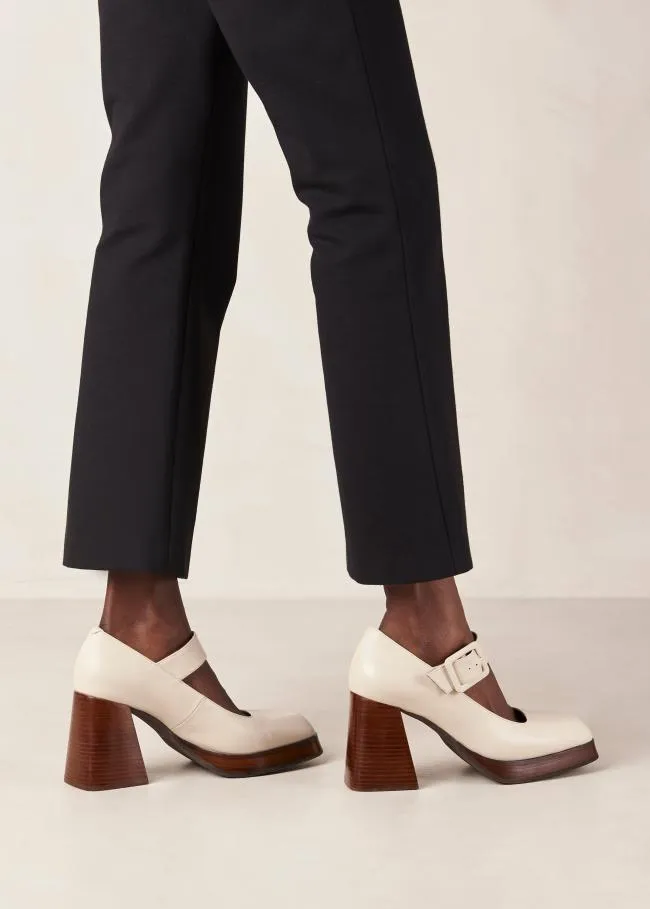 ALOHAS Pumps Oregon 8211 Cream Leather Pumps 8211 Women