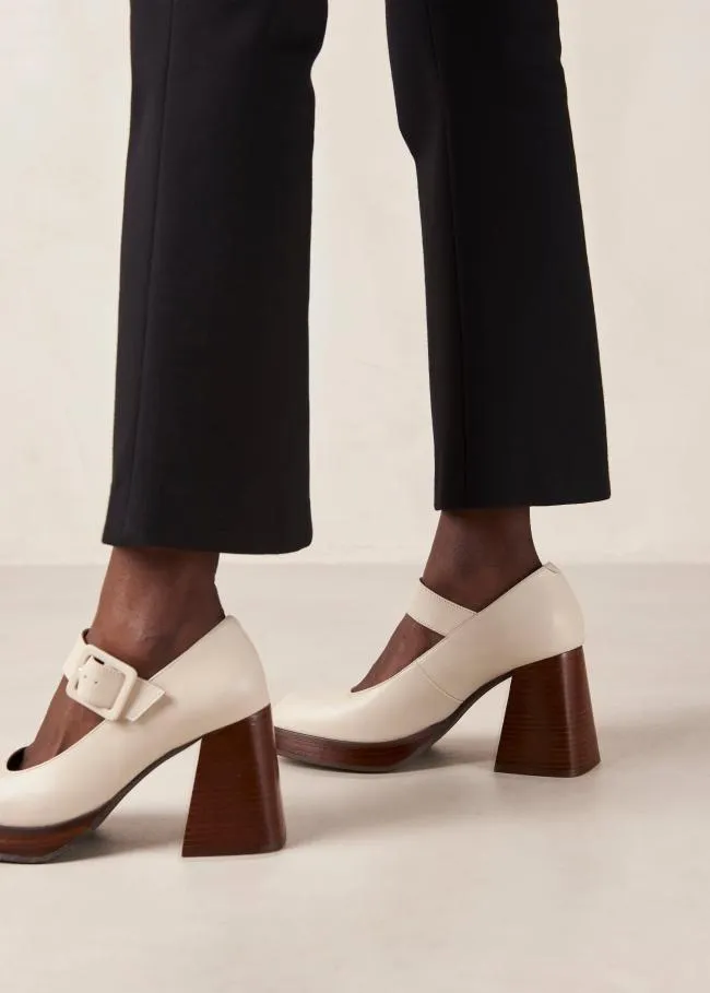 ALOHAS Pumps Oregon 8211 Cream Leather Pumps 8211 Women
