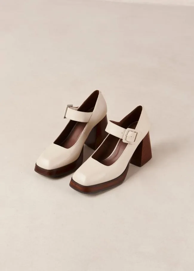 ALOHAS Pumps Oregon 8211 Cream Leather Pumps 8211 Women