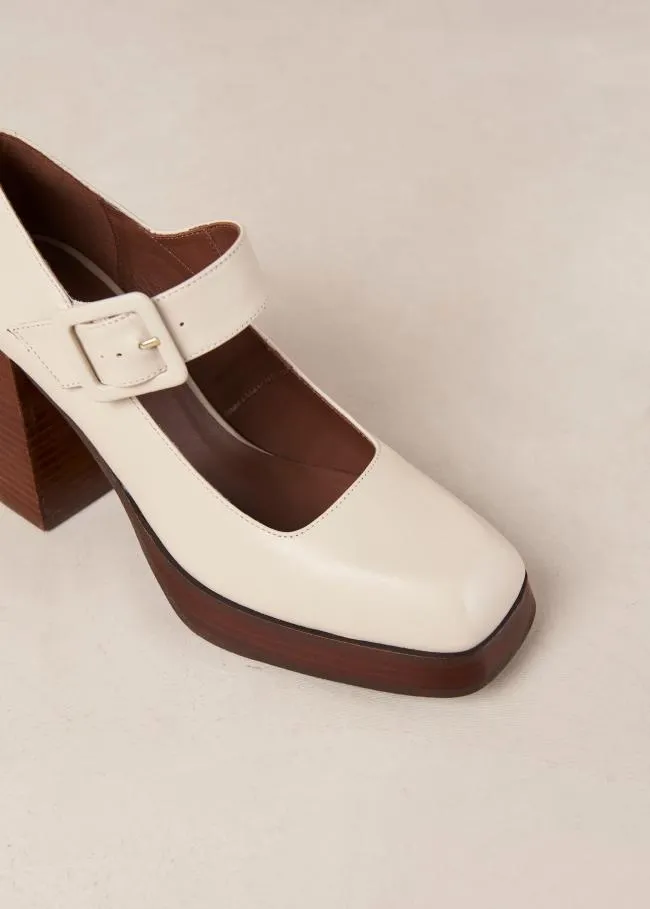 ALOHAS Pumps Oregon 8211 Cream Leather Pumps 8211 Women