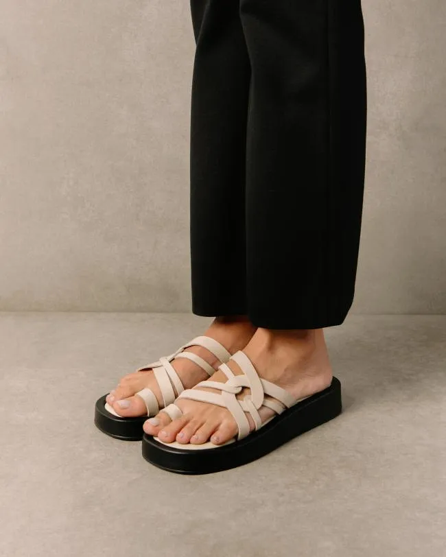 ALOHAS Sandals Cool 8211 White Leather Sandals 8211 Women