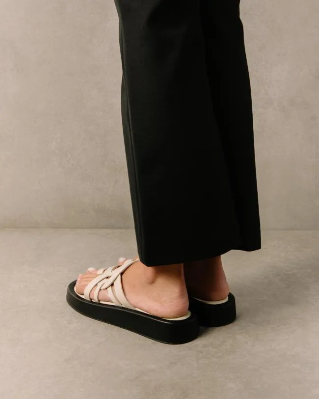 ALOHAS Sandals Cool 8211 White Leather Sandals 8211 Women