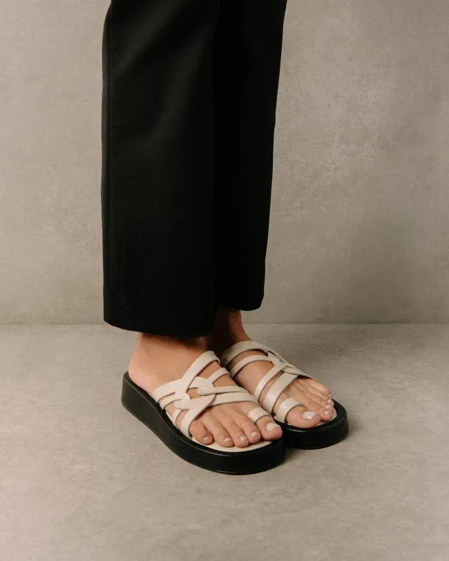 ALOHAS Sandals Cool 8211 White Leather Sandals 8211 Women