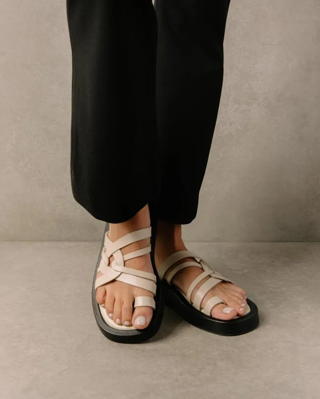 ALOHAS Sandals Cool 8211 White Leather Sandals 8211 Women