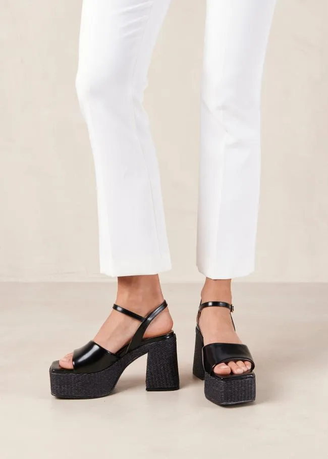 ALOHAS Sandals Jazzy 8211 Black Platform Heeled Sandals 8211 Women