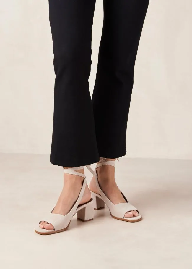 ALOHAS Sandals Lille Pearl 8211 White Leather Mules 8211 Women